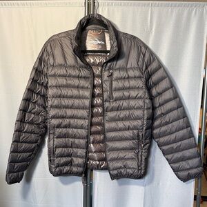 Hawke & Co Men's Packable Charcoal Puffer Jacket Like New